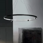 ЛЮСТРА LED RING BLACK D74