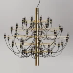 ЛЮСТРА CHANDILIER GOLD ROSE D80/H60