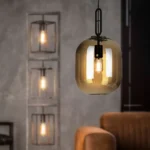 ПОДВЕС GLASS OVAAL AMBER H30