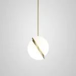 ПОДВЕС SEMICIRCLE WHITE/GOLD D40/H40