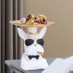 СТАТУЭТКА ПОДСТАВКА WHITE BULLDOG 18CM