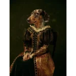 КАРТИНА НА СТЕКЛЕ PRINCESS DOG 120X80СМ