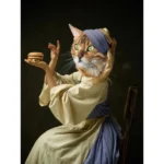 КАРТИНА НА СТЕКЛЕ VINTAGE CAT 120X80СМ